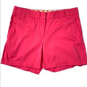 J. CREW Fuchsia Pink Chino Classic Twill City Fit Short — 6